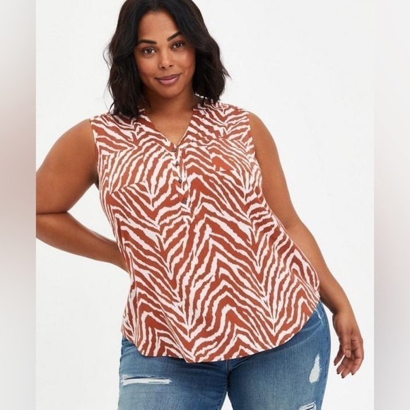 Torrid Harper Rayon Slub Pullover Sleeveless Top size 4X - Picture 1 of 9